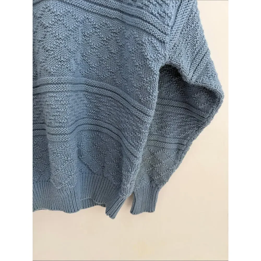 Vintage The Fox Collection 100% cotton crewneck fisherman’s sweater sz L